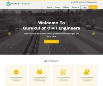 Gcelab.com(Gurukul of Civil engineers) Screenshot