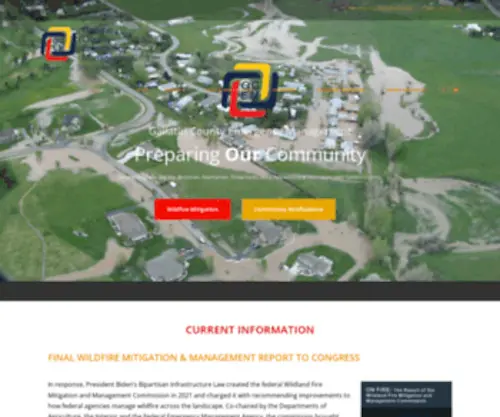 Gcem.us(Gallatin County Emergency Management) Screenshot