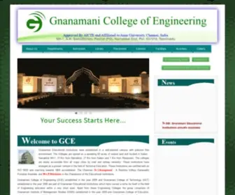 Gce.org.in(Gnanamani College of Engineering) Screenshot