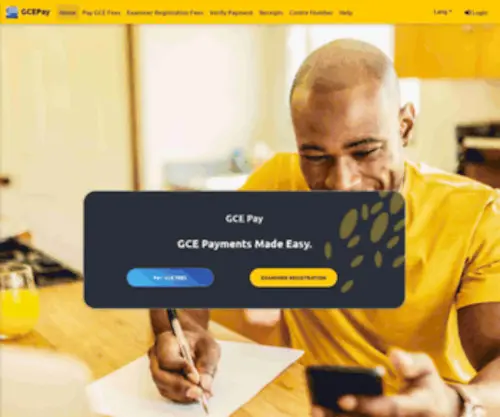 Gcepay.cm(GCE Pay) Screenshot