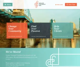GCFDN.org(Greater Cincinnati Foundation) Screenshot
