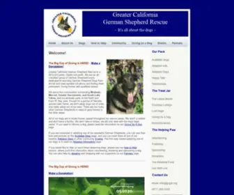 GCGSR.org(Greater California German Shepherd Rescue) Screenshot