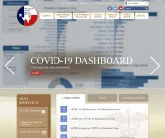 GCHD.org(Galveston County Health District) Screenshot