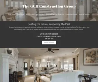 GCHDFW.com(The start of the building process today. The GCH Construction Group) Screenshot