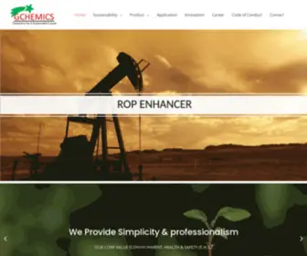 Gchemics.com(Chemistry for a sustainable future) Screenshot