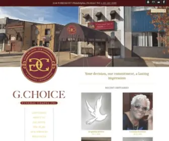 Gchoicefuneralchapelinc.com(G Choice Funeral Chapel) Screenshot