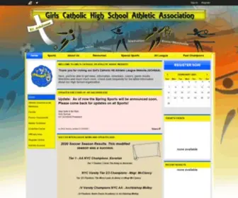 GChsaa.org(Girl's Catholic HS Athletic Assoc) Screenshot