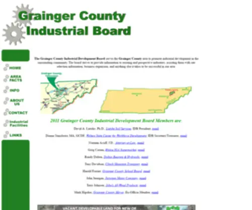 Gcib.org(Grainger County Industrial Board) Screenshot
