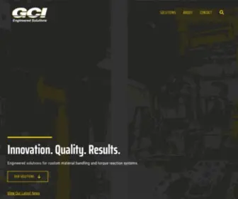 Gcilift.com(Custom Material Handling and Torque Reaction Systems) Screenshot