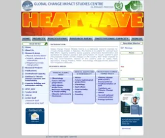 Gcisc.org.pk(Global Change Impact Studies Centre) Screenshot