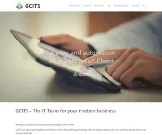 Gcits.com(Managed IT services and support Gold Coast) Screenshot
