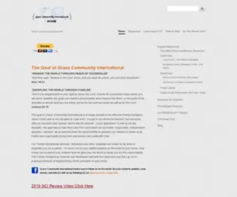 Gciweb.org(Grace Community International) Screenshot