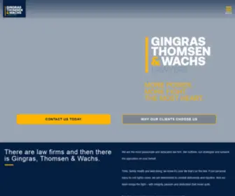 GCllawyers.com(Gingras, Thomsen & Wachs) Screenshot