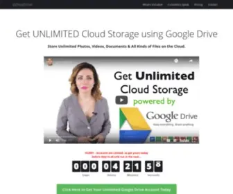 Gclouddrive.online(Unlimited Cloud Storage) Screenshot
