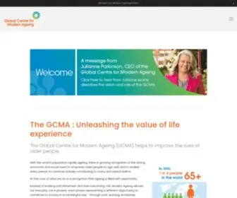 Gcma.net.au(Global Centre for Modern Ageing) Screenshot