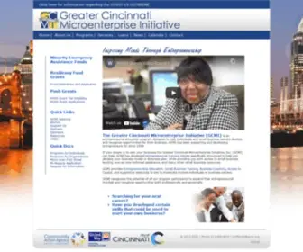Gcmi.org(Greater Cincinnati Microenterprise Initiative) Screenshot