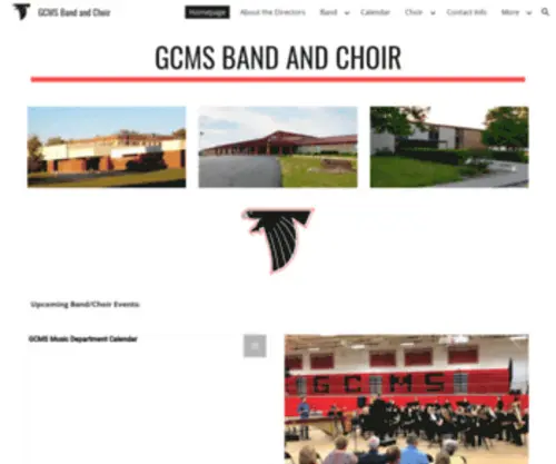 GCMsmusic.org(GCMS Band and Choir) Screenshot