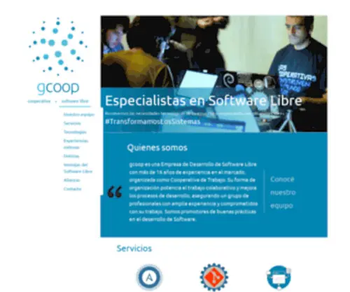 Gcoop.coop(Cooperativa de Software Libre) Screenshot