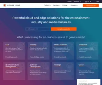 Gcore.lu(Cloud, Edge, & AI Solutions) Screenshot