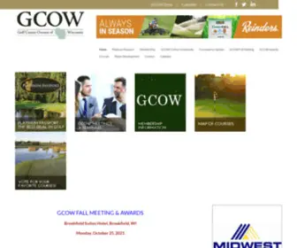 Gcow.org(Golf Course Owners of Wisconsin) Screenshot