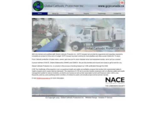 Gcpicanada.ca(Global Cathotic Protection Inc) Screenshot