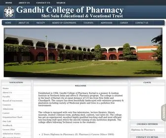 GCPKNL.com(Gandhi College of Pharmacy) Screenshot