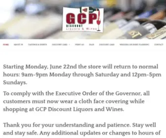 GCpliquors.com(The largest selection of discount wines and spirits in the Southern Tier) Screenshot