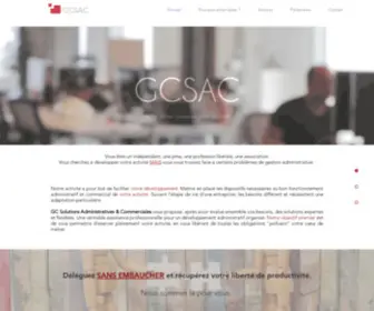 Gcsac.lu(Gestion administrative GC solutions Administratratives & commercialesLuxembourg) Screenshot