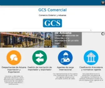 GCscomercial.com.ar(Comercio Exterior y Aduanas) Screenshot