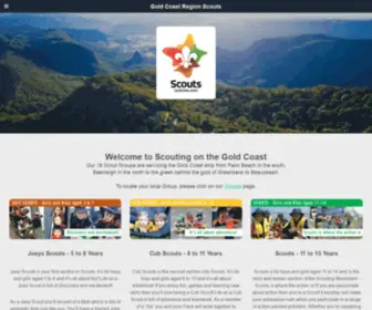 GCscouts.com.au(Gold Coast Region Scouts) Screenshot