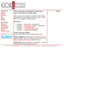 Gcse.com(Revising revision) Screenshot