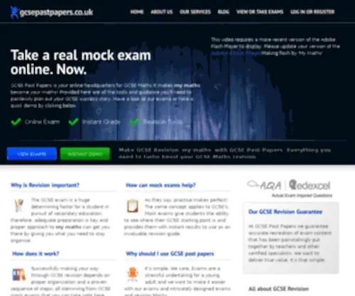 Gcsepastpapers.co.uk(Problem accessing website L3) Screenshot