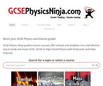 Gcsephysicsninja.com(Boost your GCSE Physics and Science grade) Screenshot