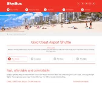 GCshuttle.com.au(Gold Coast Airport Shuttle) Screenshot