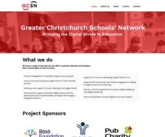 GCSN.school.nz(Greater Christchuch School Network) Screenshot