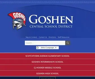 GCSNY.org(Goshen Central School District) Screenshot