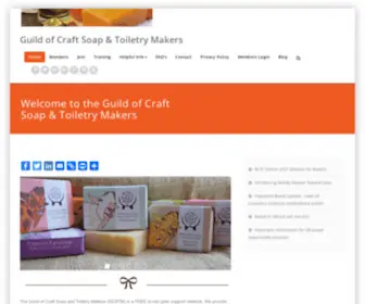 GCSTM.co.uk(Guild of Craft Soap and Toiletry Makers) Screenshot