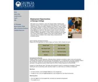Gcsujobs.com(Georgia College & State University Employment Opportunities) Screenshot