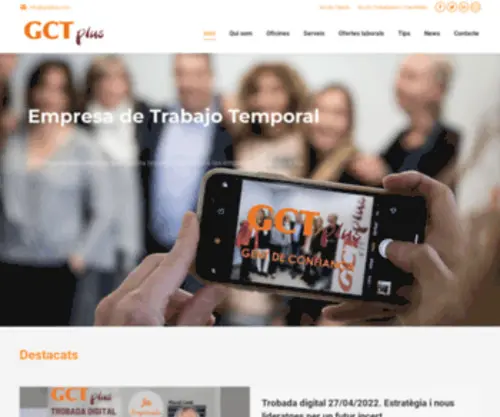 GCTplus.com(Empresa de Trabajo Temporal) Screenshot