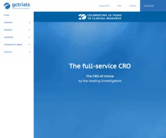 GCtrials.com(CRO Services) Screenshot