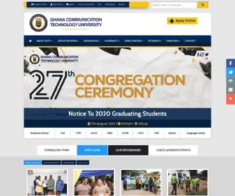 Gctu.edu.gh(Ghana Communication Technology University) Screenshot