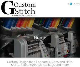 Gcustomstitch.com(Personalized Embroidery Service) Screenshot