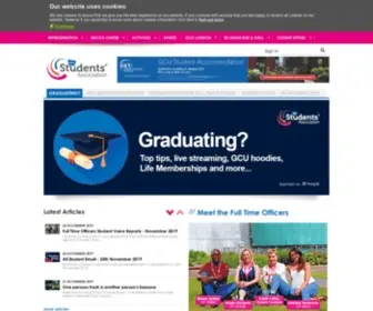 Gcustudents.co.uk(GCU Students' Association) Screenshot