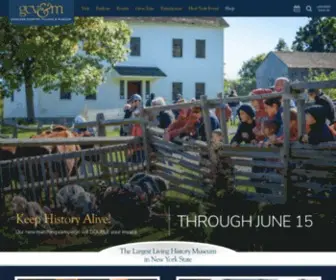 GCV.org(The Largest Living History Museum in NY) Screenshot