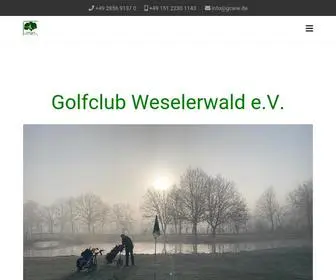 GCWW.de(Golfclub Weselerwald e.V) Screenshot