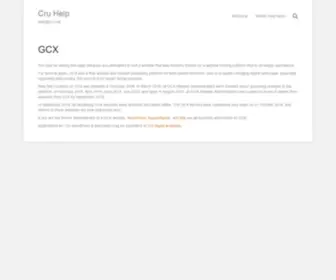 GCX.org(CAS Authentication wanted) Screenshot