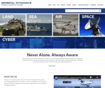 GD-MS.ca(General Dynamics Mission Systems) Screenshot