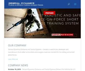 GD-Otscanada.com(General Dynamics Ordnance and Tactical Systems) Screenshot
