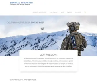 GD-OTS.com(General Dynamics Ordnance and Tactical Systems General Dynamics Ordnance and Tactical Systems) Screenshot