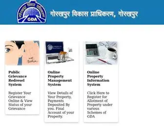 Gdagorakhpur.com(Gorakhpur Development Authority (GDA)) Screenshot